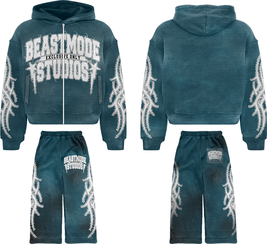 ASHY TEAL JOGGING SUIT