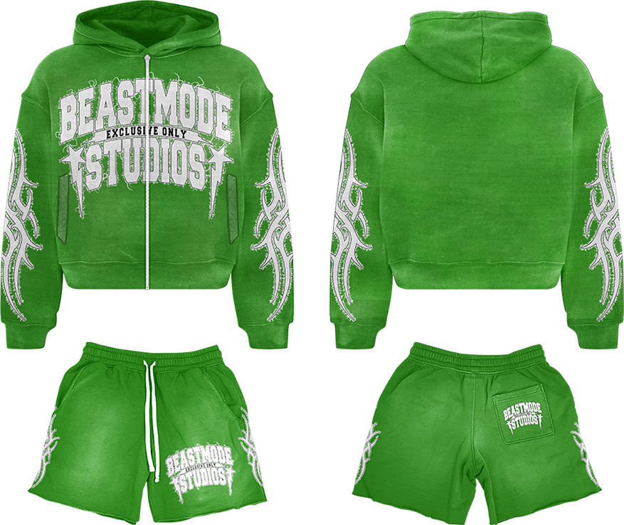 GREEN SHORT SET