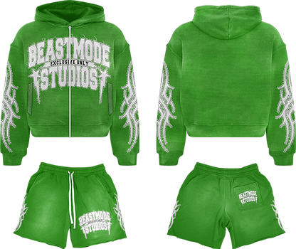 GREEN SHORT SET