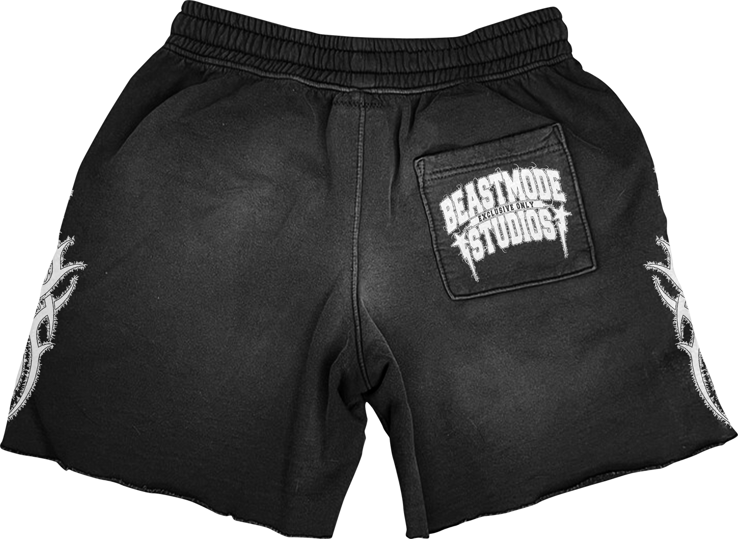 ASHY BLACK HOODIE SHORT SET